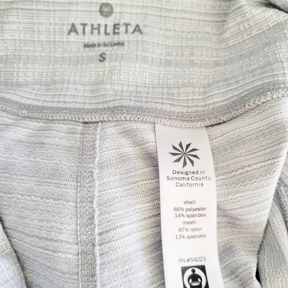 ATHLETA High-rise Jacquard Chaturanga Leggings | Light Gray | Textured | Size-S - Picture 11 of 11